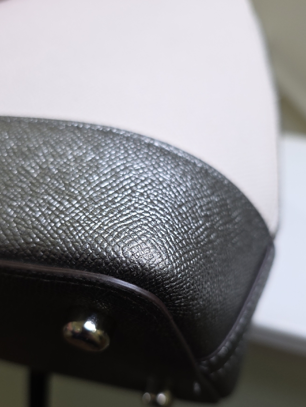Coach F31074 Large Sierra Colorblock Satchel Chalk/Metallic Silver/SV EUC - Picture 13 of 16